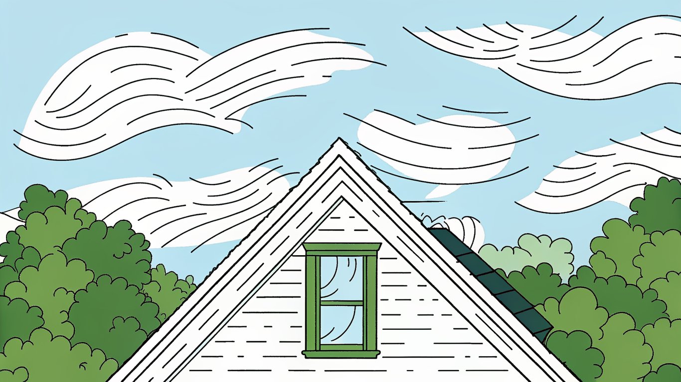 Illustration of house insulation enduring harsh Quebec weather, showing cold and heat impacting it.